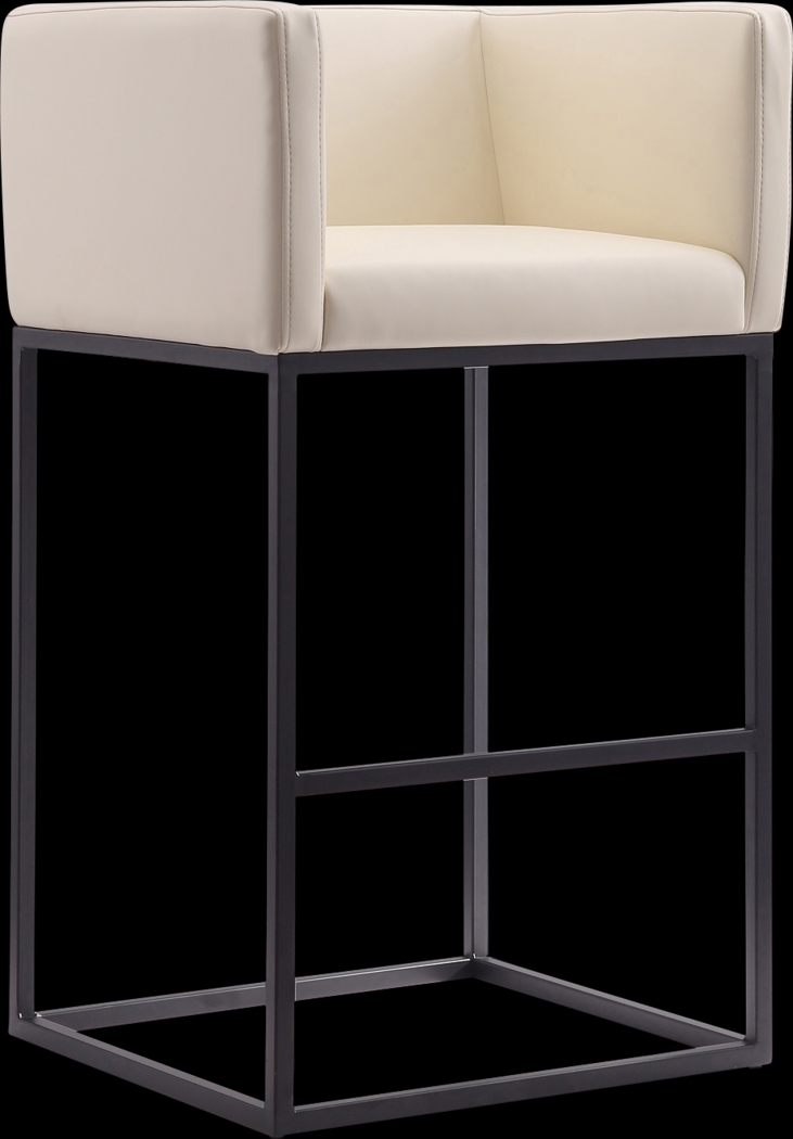 Lafbery Beige Barstool - Thumbnail - Image 1