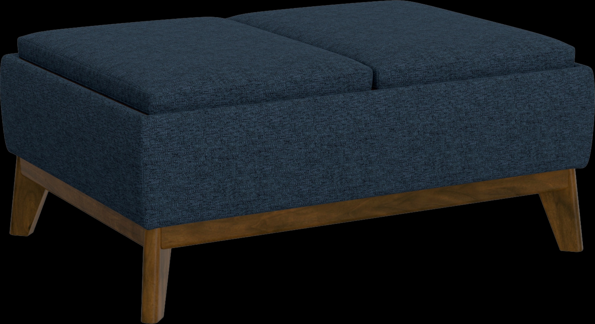 Laffitte Blue Ottoman - Thumbnail - Image 5