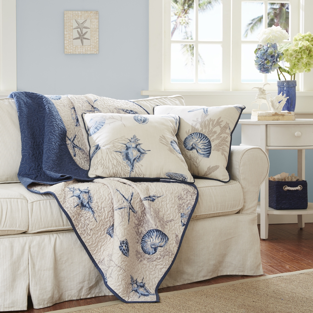 Lafitte Blue Throw Blanket - Thumbnail - Image 2