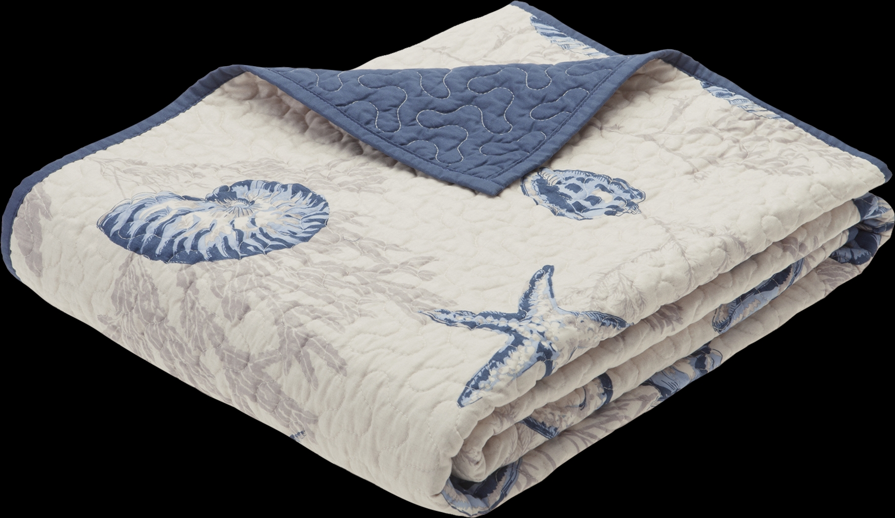 Lafitte Blue Throw Blanket - Thumbnail - Image 1