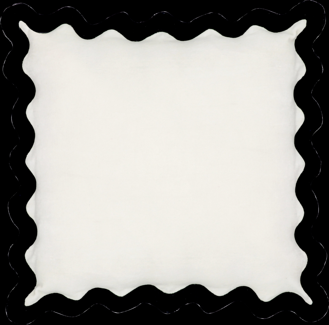 Lafora Black and White Accent Pillow - Thumbnail - Image 1