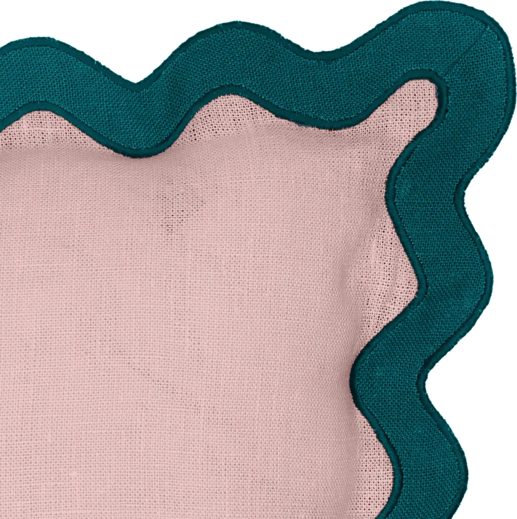 Lafora Blue and Pink Accent Pillow - Thumbnail - Image 4