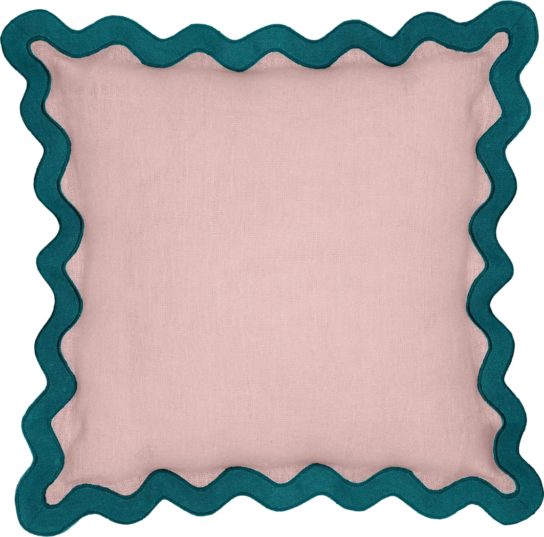 Lafora Blue and Pink Accent Pillow - Thumbnail - Image 1