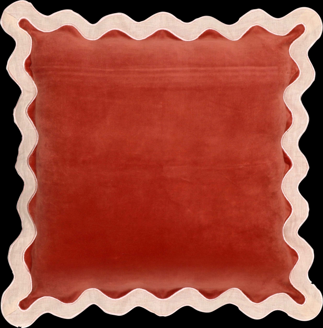 Lafora Cream and Rust Accent Pillow - Thumbnail - Image 1