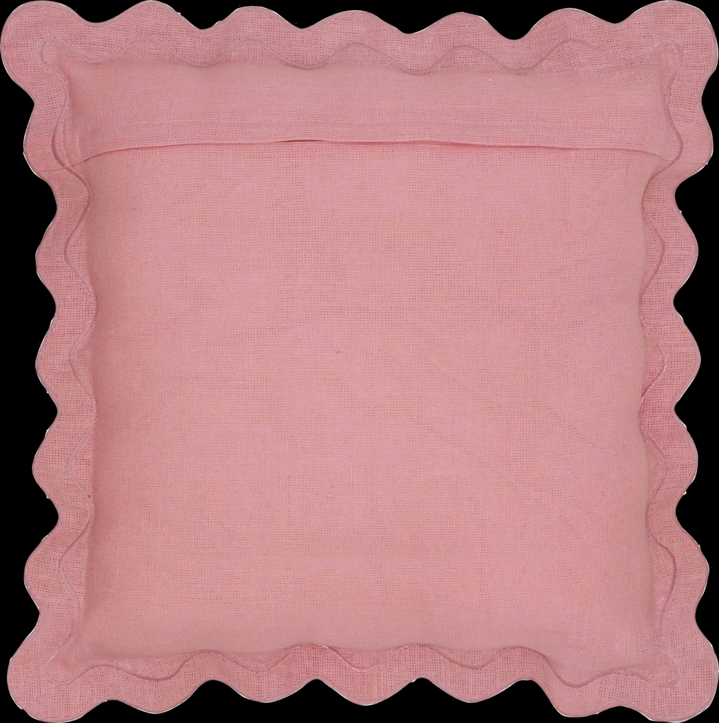 Lafora Pink and Terracotta Accent Pillow - Thumbnail - Image 3