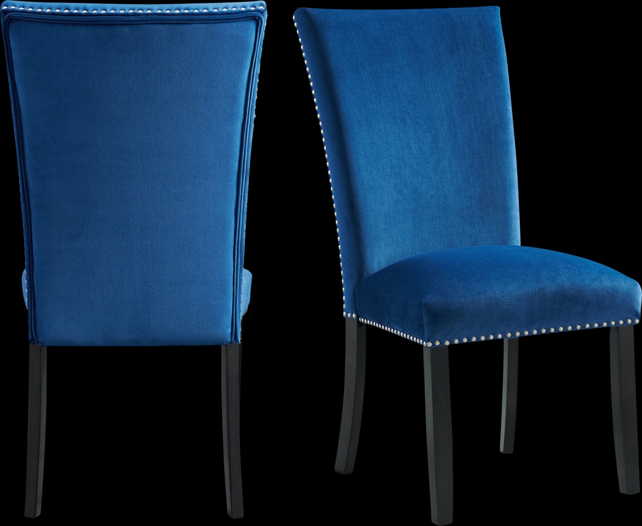 Lafortune Blue Side Chair Set - Thumbnail - Image 1