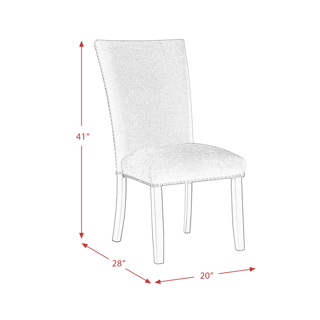 Lafortune Gray Side Chair Set - Thumbnail - Image 9
