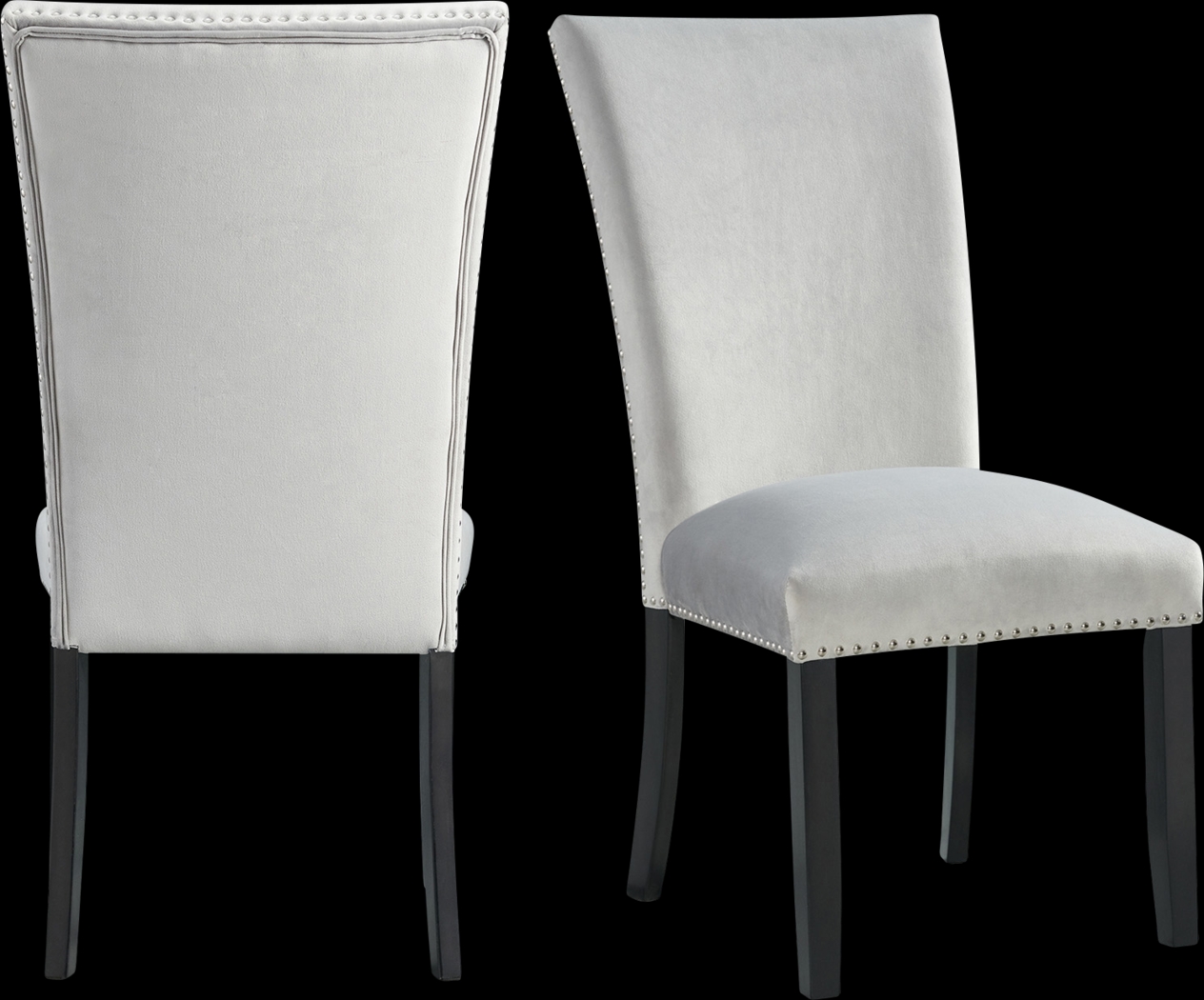 Lafortune Gray Side Chair Set - Thumbnail - Image 1