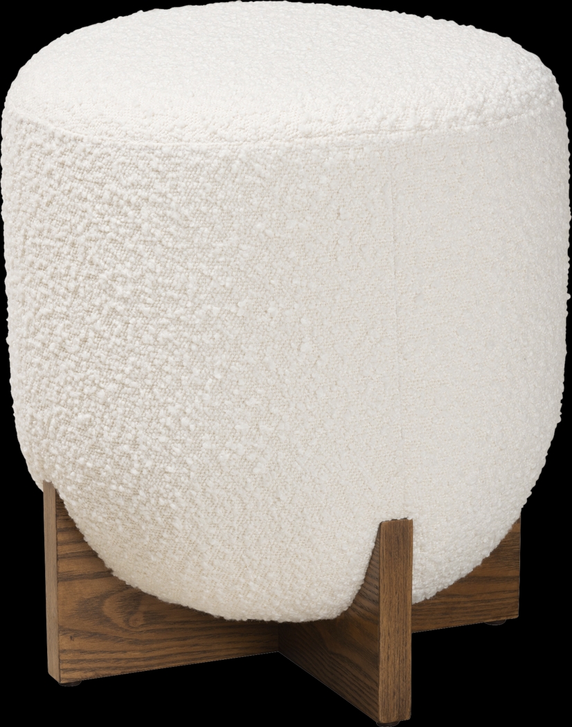 Lafoye Cream Ottoman - Thumbnail - Image 1