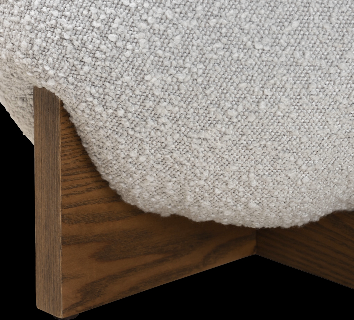 Lafoye Light Gray Ottoman - Thumbnail - Image 6