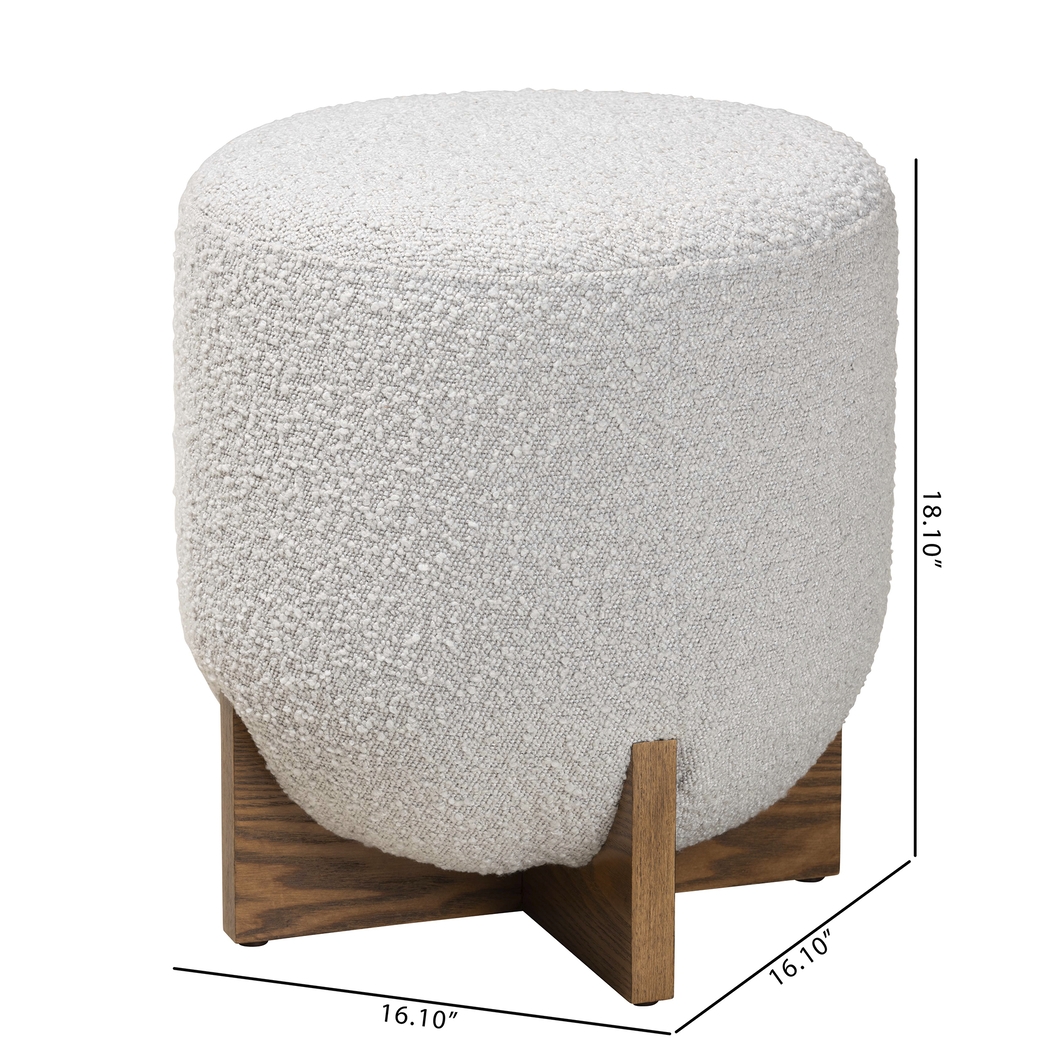 Lafoye Light Gray Ottoman - Thumbnail - Image 8