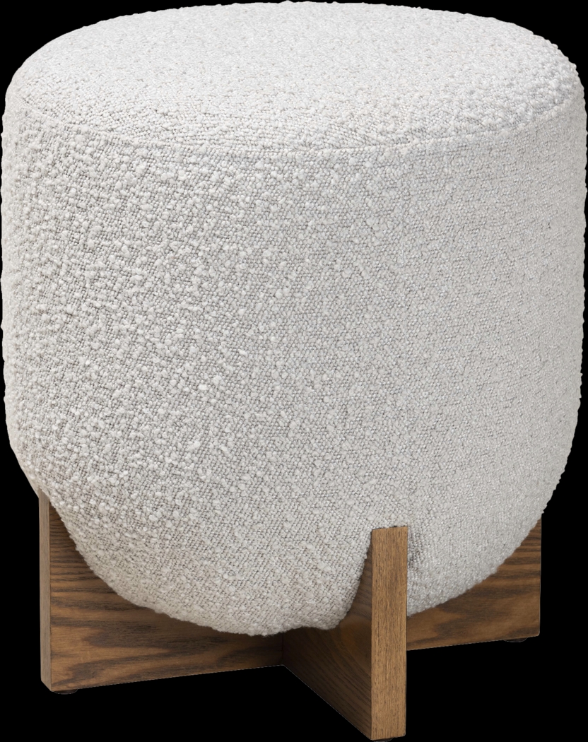 Lafoye Light Gray Ottoman - Thumbnail - Image 1