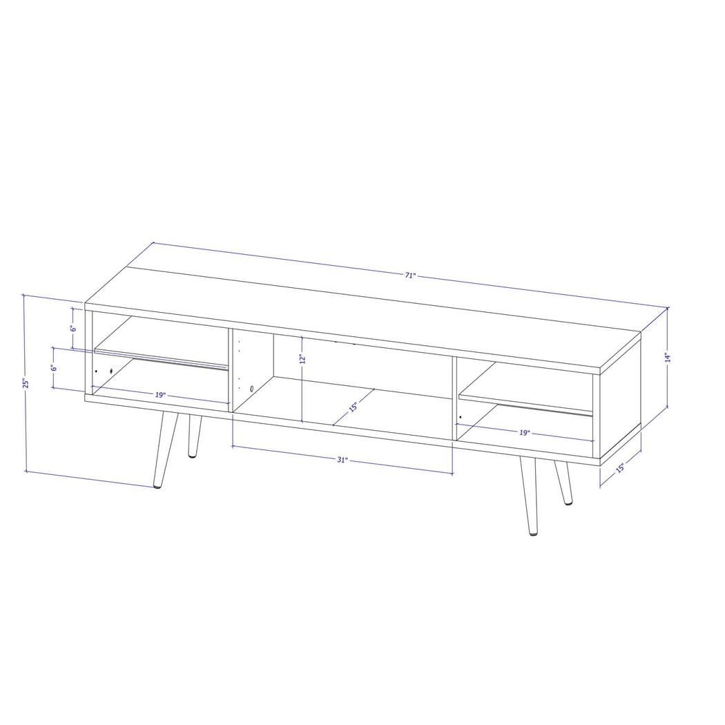 Lagonia White 71 In. Console - Thumbnail - Image 8