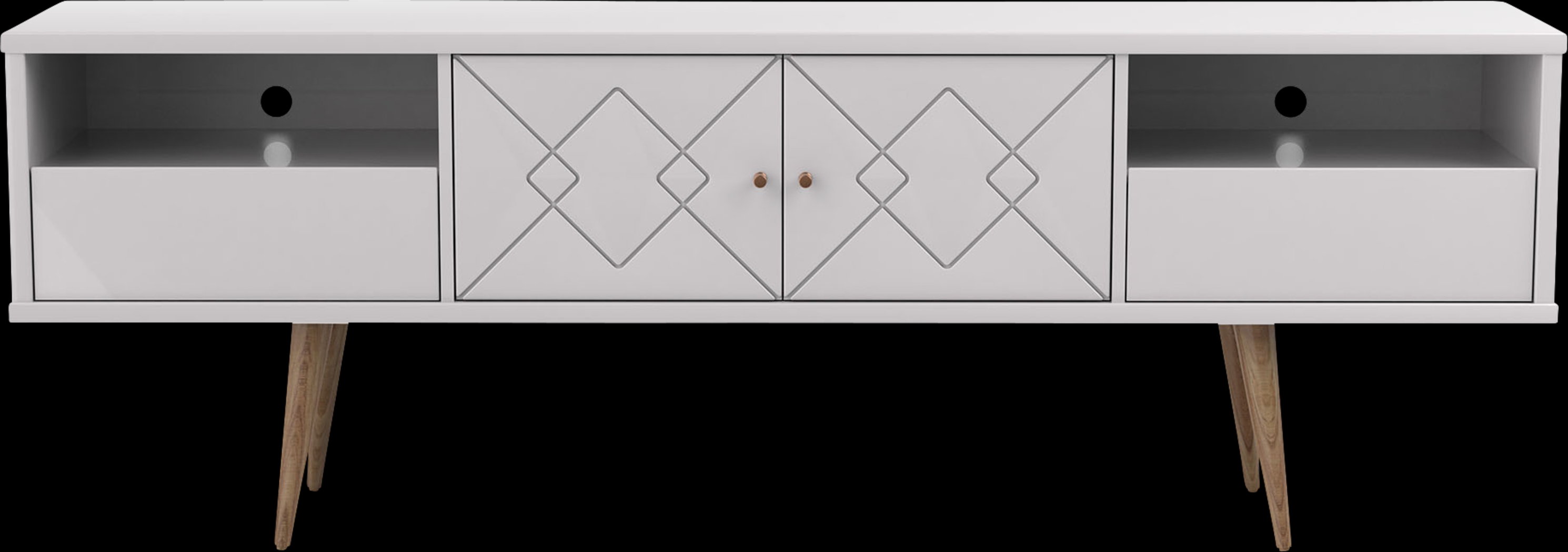 Lagonia White 71 In. Console - Thumbnail - Image 1