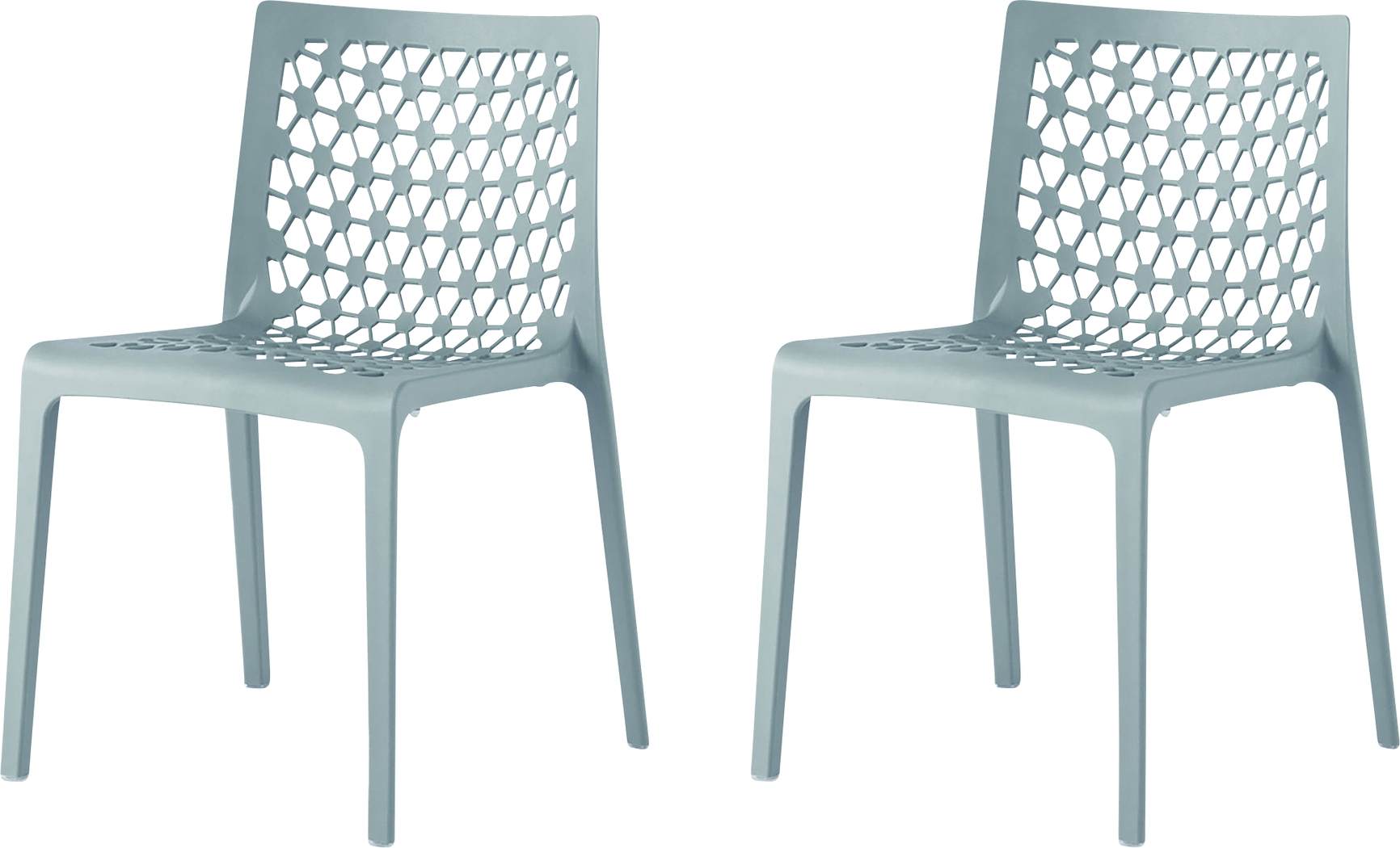 Lagoon Milan Light Blue Side Chair, Set of 2 - Thumbnail - Image 1