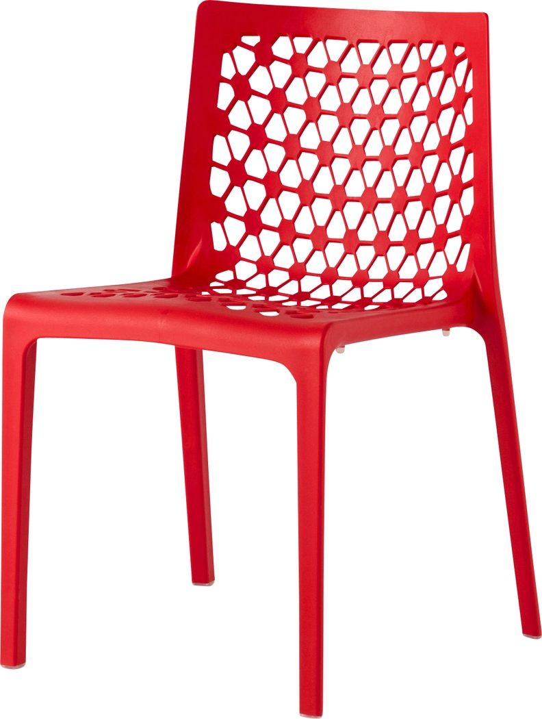 Lagoon Milan Red Outdoor Dining Chair, Set of 2 - Thumbnail - Image 3
