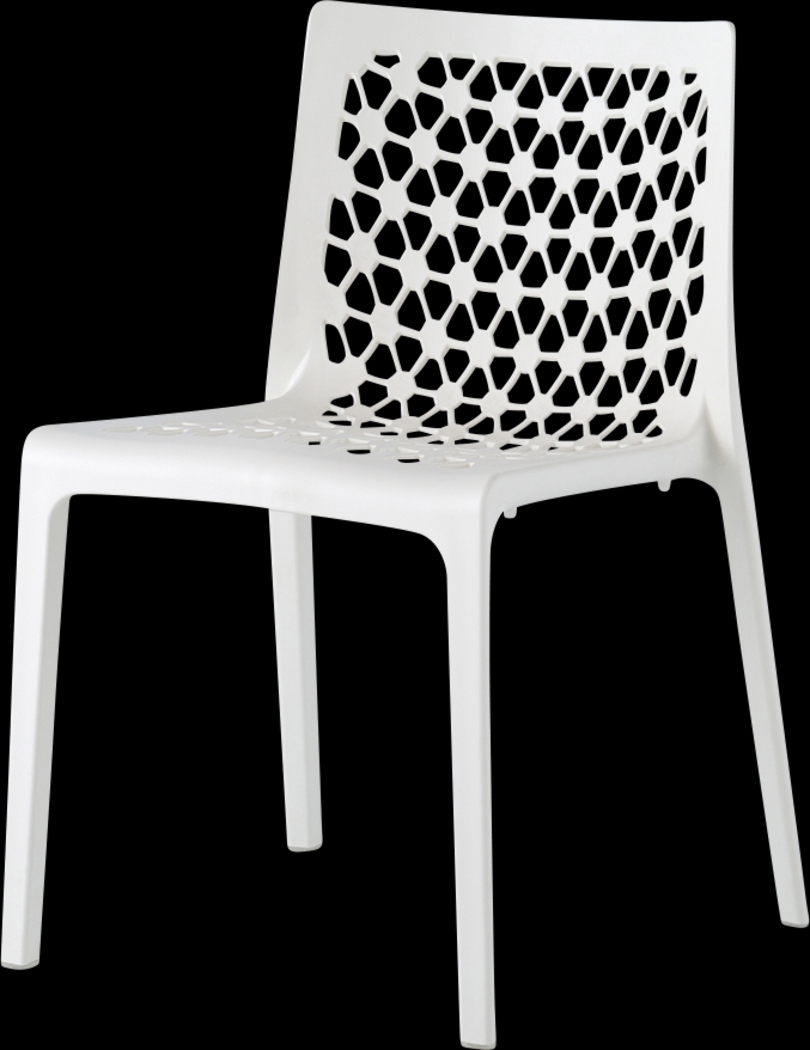 Lagoon Milan White Outdoor Dining Chair, Set of 2 - Thumbnail - Image 2