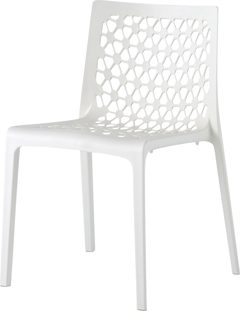 Lagoon Milan White Outdoor Dining Chair, Set of 2 - Thumbnail - Image 4