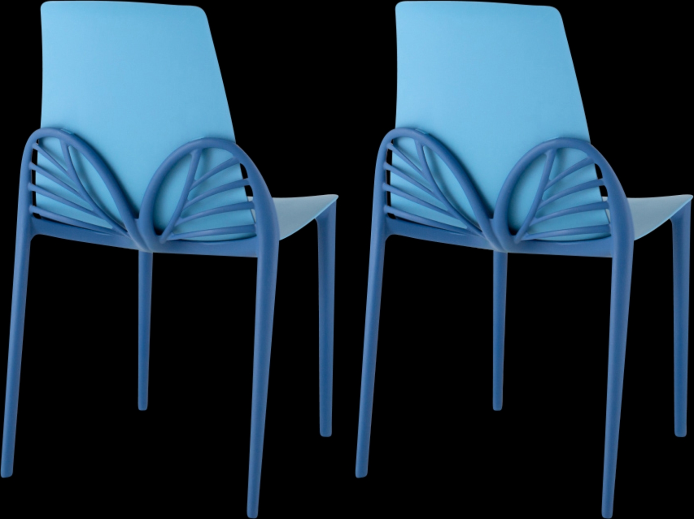 Lagoon Papillon Sky Outdoor Dinning Chair, Set of 2 - Thumbnail - Image 1