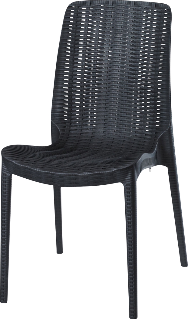 Lagoon Rue Black Outdoor Dining Chair, Set of 2 - Thumbnail - Image 2