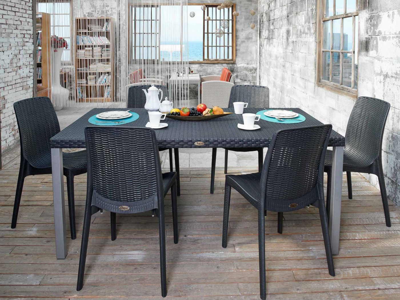 Lagoon Rue Brown Outdoor Dining Chair, Set of 2 - Thumbnail - Image 4