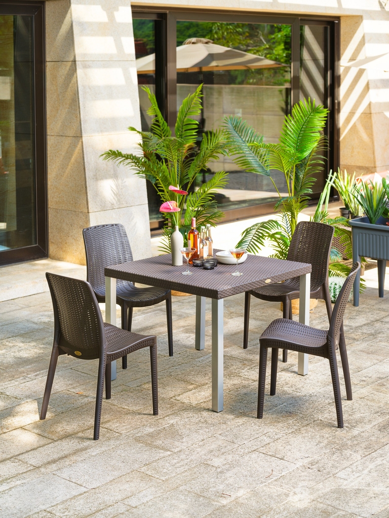 Lagoon Rue Brown Outdoor Dining Chair, Set of 2 - Thumbnail - Image 5