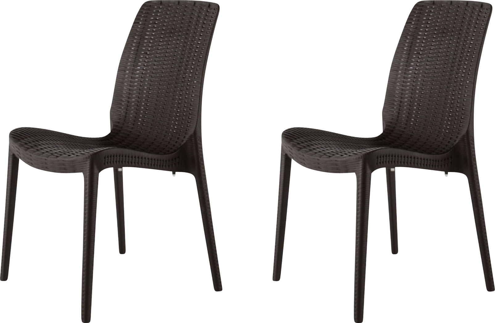 Lagoon Rue Brown Outdoor Dining Chair, Set of 2 - Thumbnail - Image 1