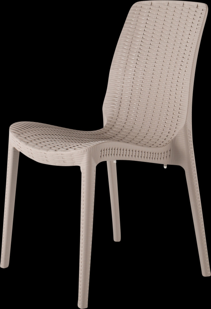 Lagoon Rue Gray Outdoor Dining Chair, Set of 2 - Thumbnail - Image 3