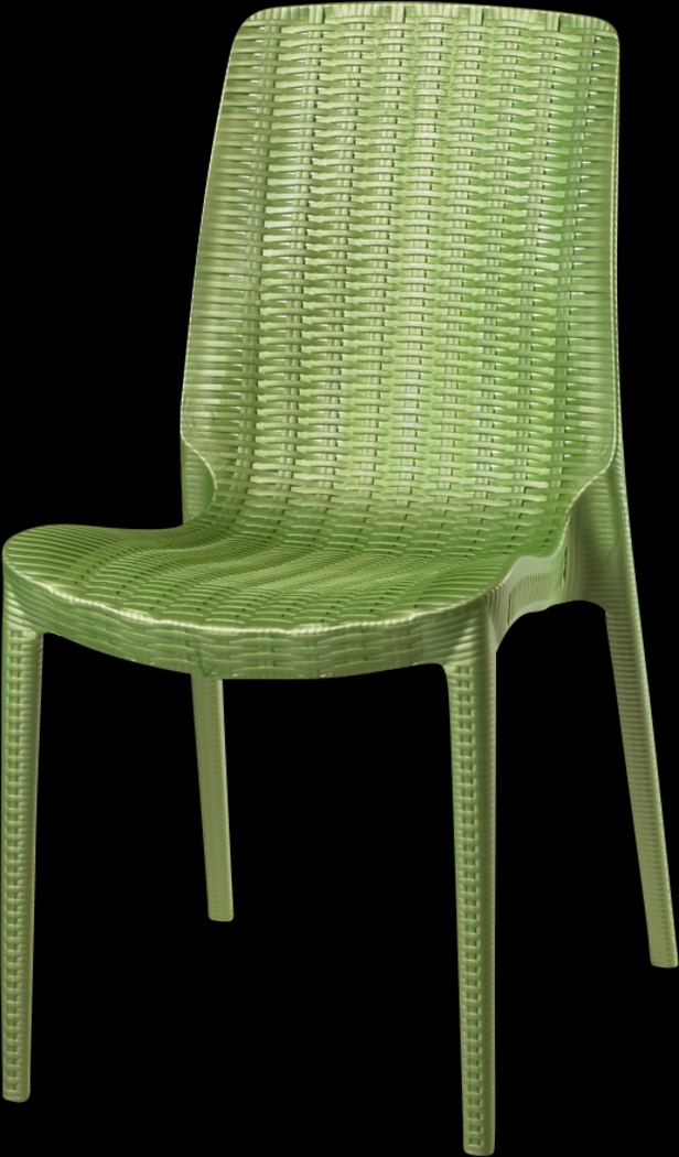 Lagoon Rue Green Outdoor Dining Chair, Set of 2 - Thumbnail - Image 2
