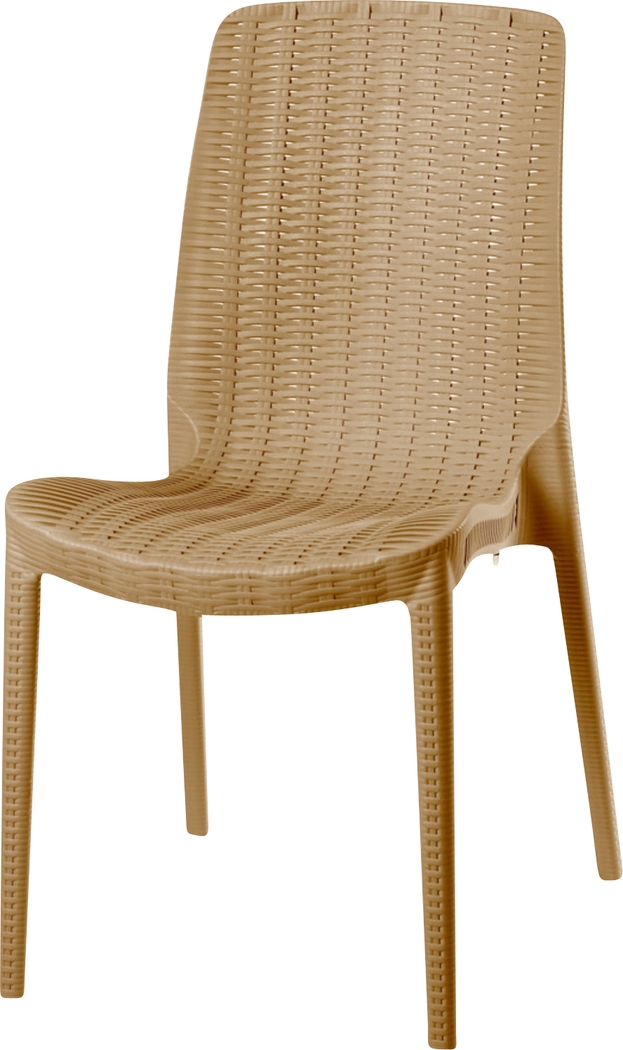 Lagoon Rue Tan Outdoor Dining Chair, Set of 2 - Thumbnail - Image 3