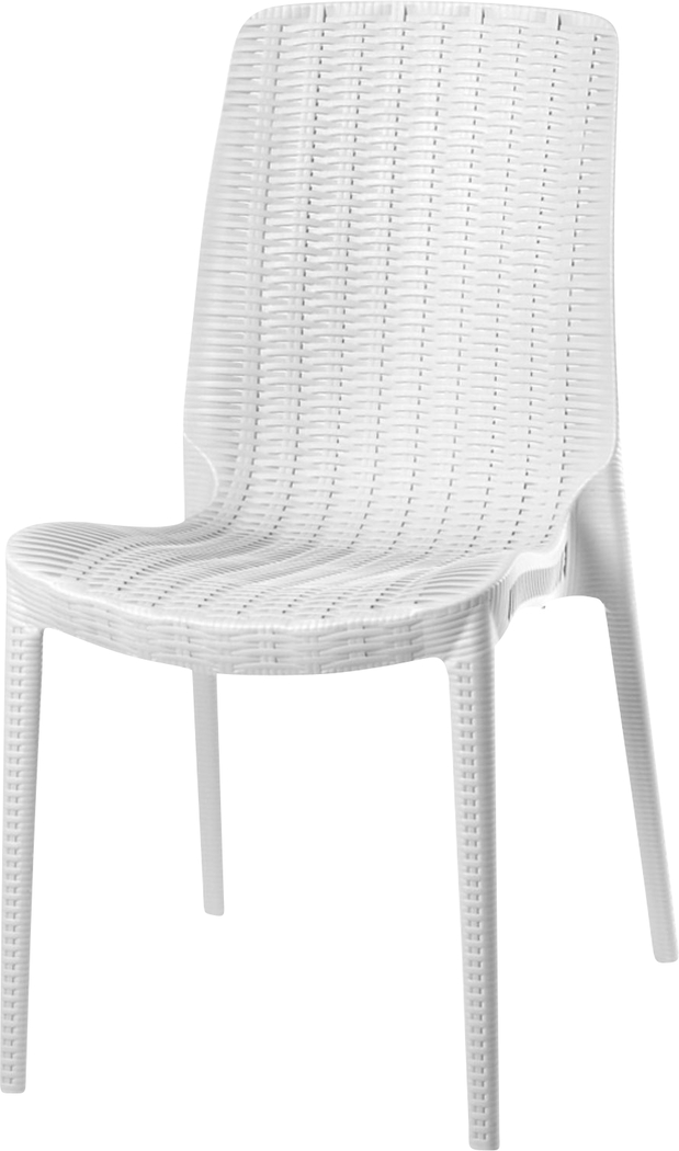 Lagoon Rue White Outdoor Dining Chair, Set of 2 - Thumbnail - Image 3