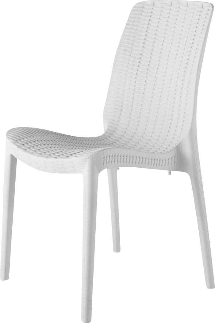 Lagoon Rue White Outdoor Dining Chair, Set of 2 - Thumbnail - Image 4