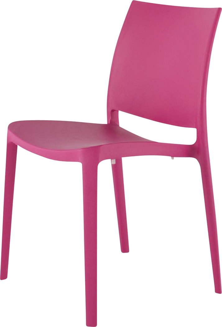 Lagoon Sensilla Fuchsia Outdoor Dining Chair, Set of 2 - Thumbnail - Image 5