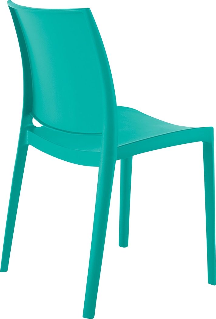 Lagoon Sensilla Turquoise Side Chair, Set of 2 - Thumbnail - Image 4
