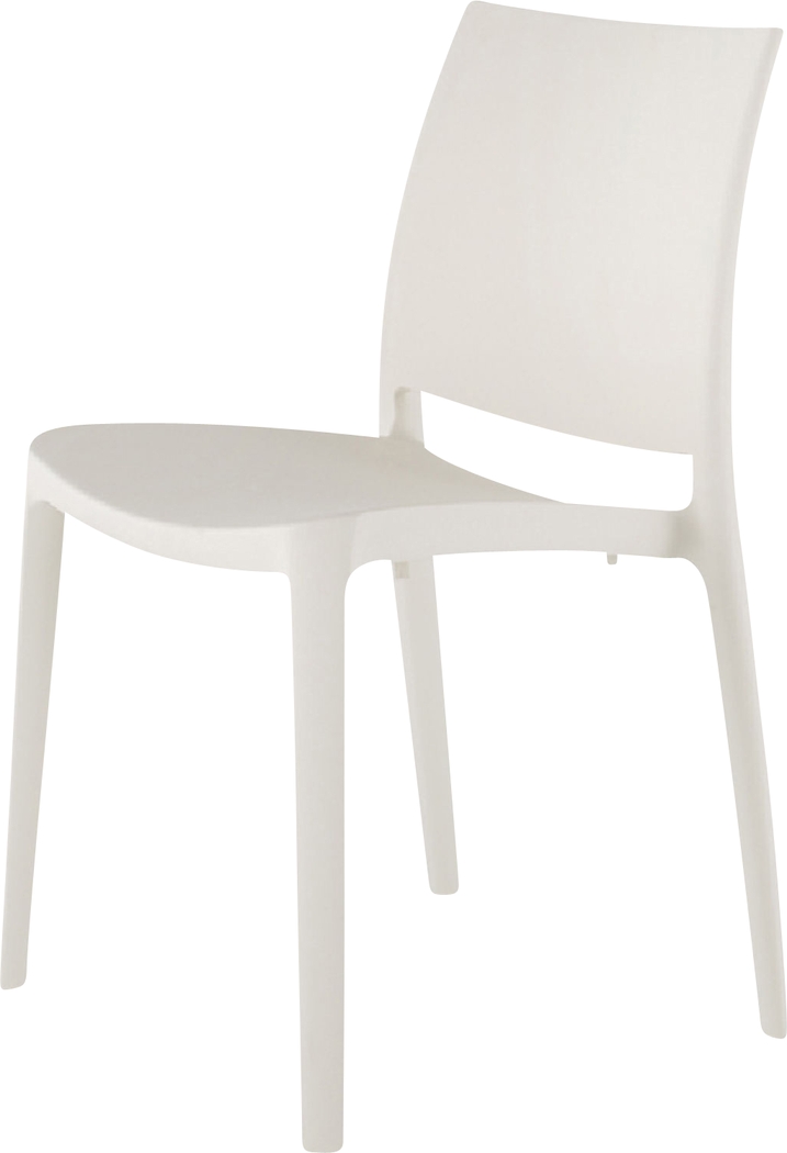 Lagoon Sensilla White Outdoor Dining Chair, Set of 2 - Thumbnail - Image 3