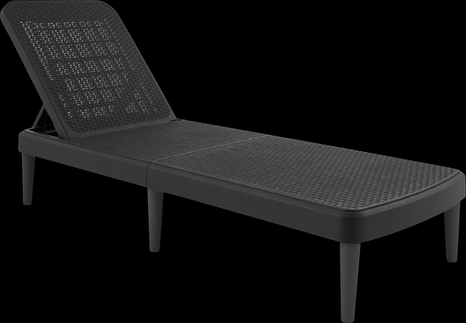 Lagoon Tahiti Black Outdoor Chaise Lounge - Thumbnail - Image 1