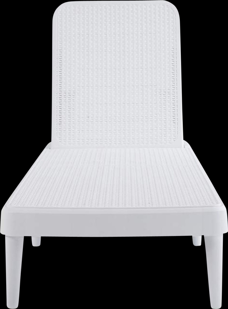 Lagoon Tahiti White Outdoor Chaise Lounge - Thumbnail - Image 3