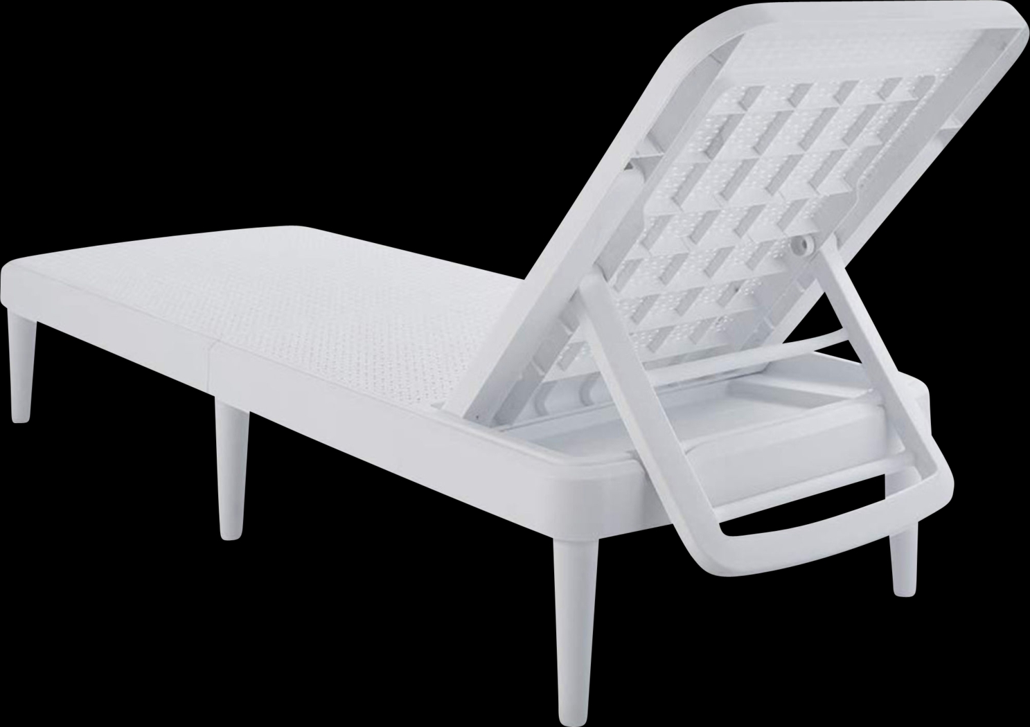 Lagoon Tahiti White Outdoor Chaise Lounge - Thumbnail - Image 4
