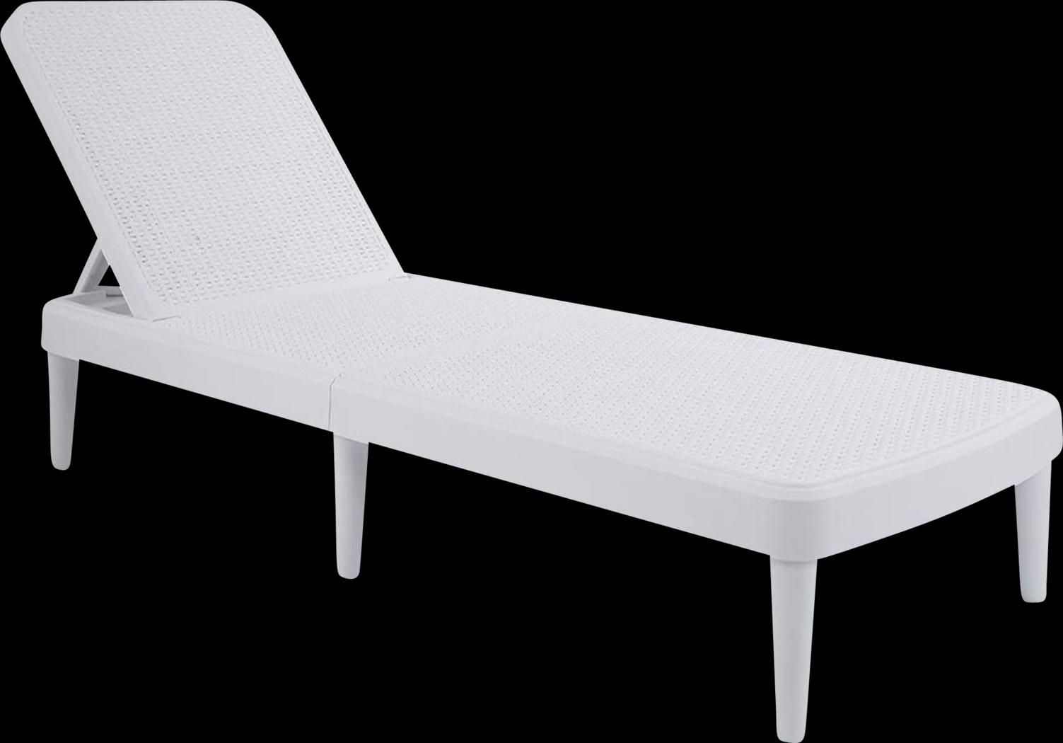 Lagoon Tahiti White Outdoor Chaise Lounge - Thumbnail - Image 1