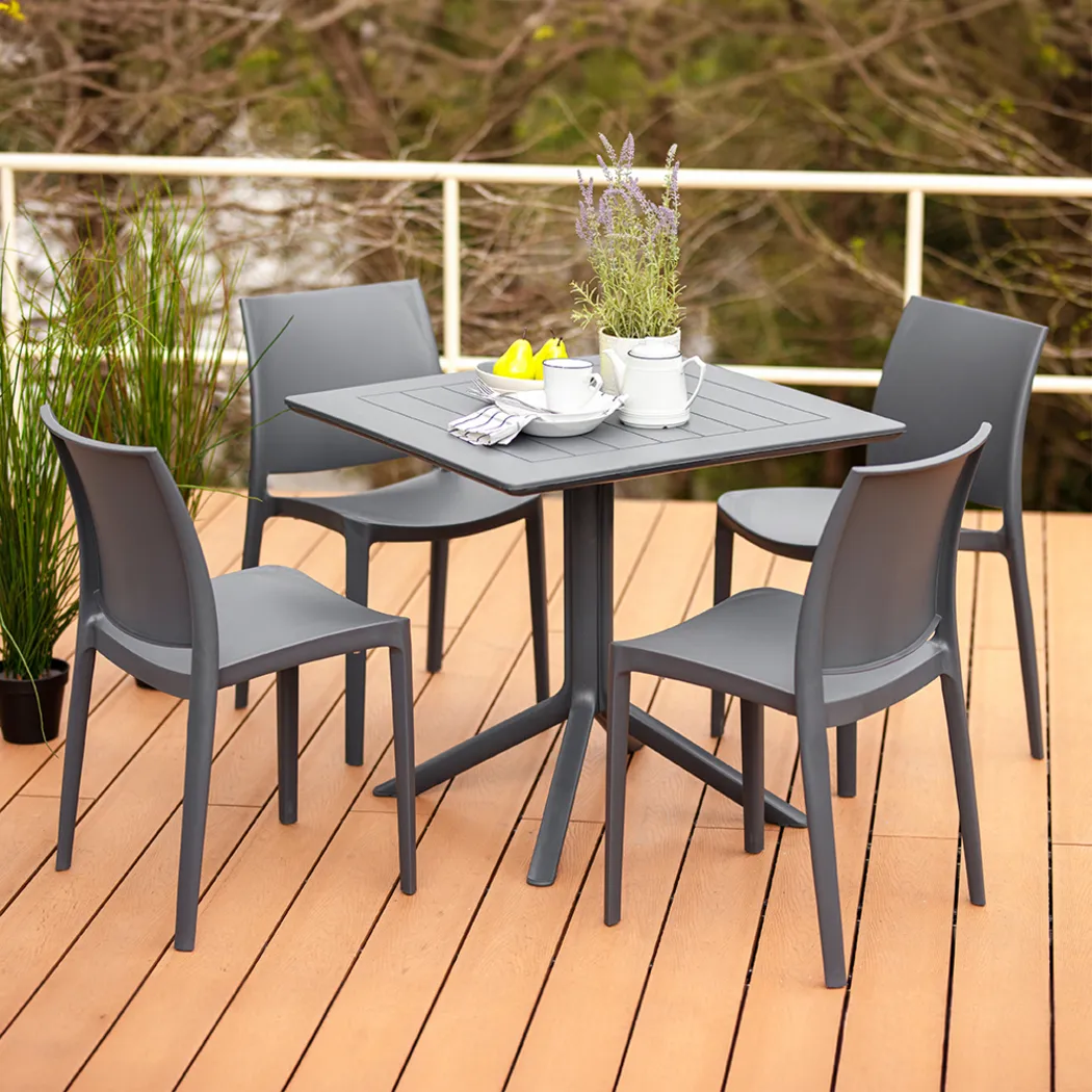 Lagoon Venice Gray Outdoor Dining Table - Thumbnail - Image 2