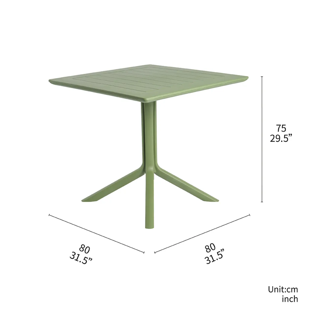 Lagoon Venice Green Outdoor Dining Table - Thumbnail - Image 2