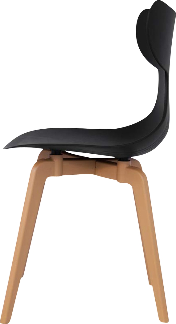 Lagoon Whale Black Dining Chair, Set of 4 - Thumbnail - Image 3