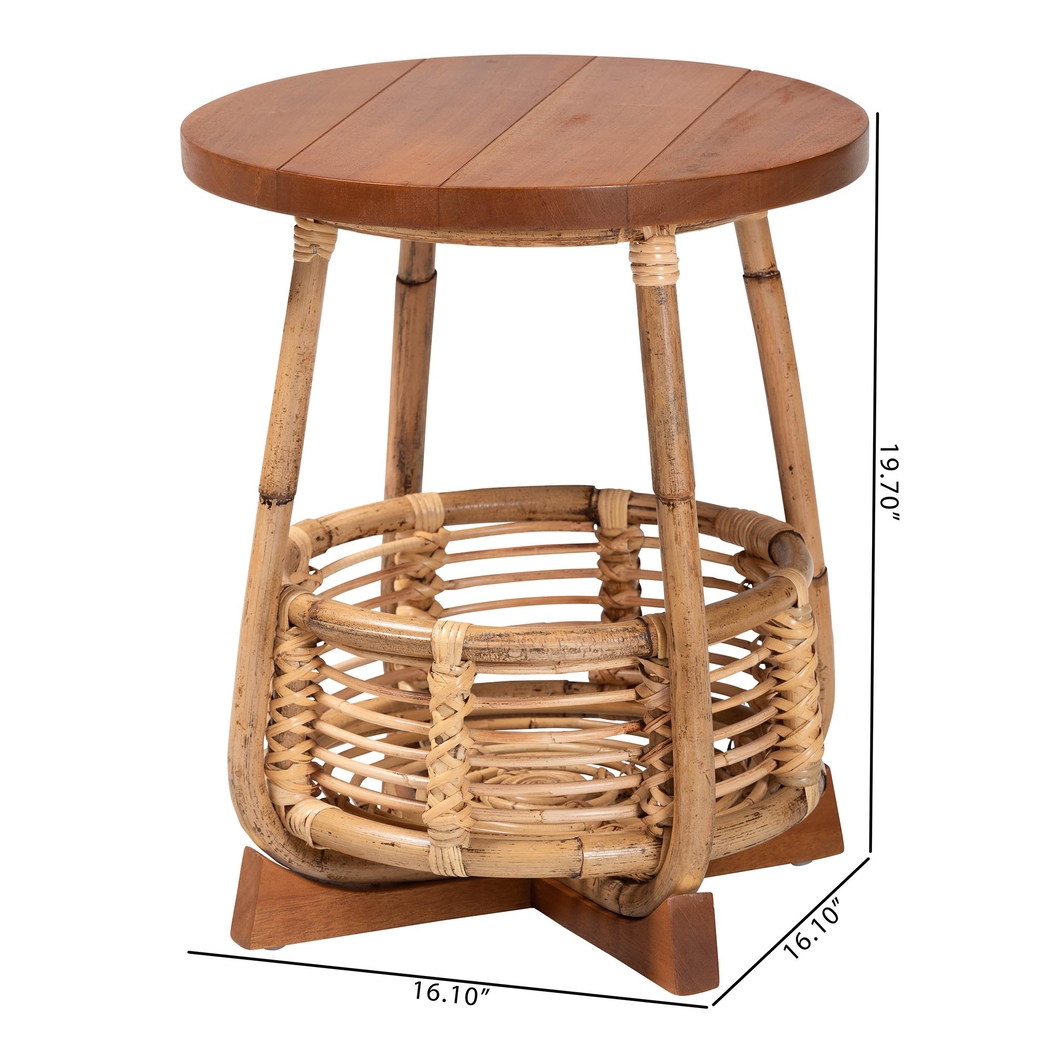 Lagoonfly Light Brown End Table - Thumbnail - Image 6