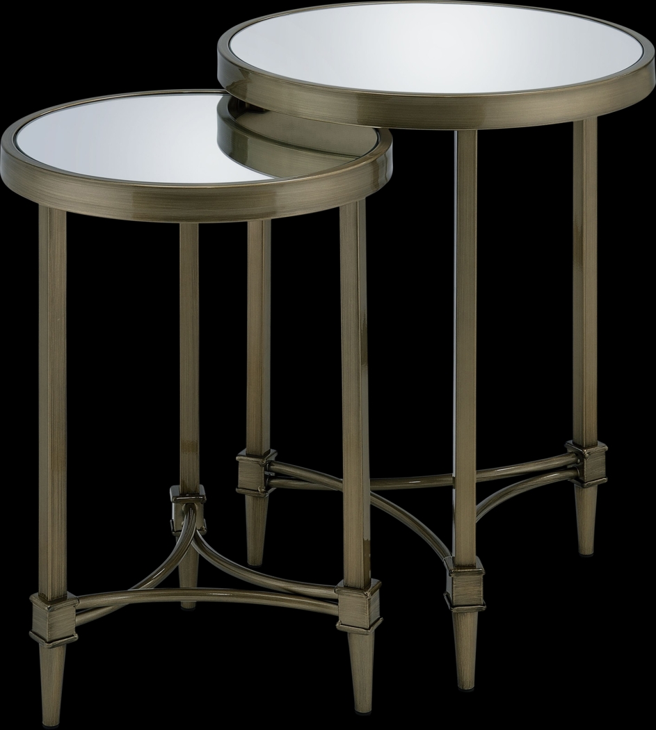 Lagremas Gold Nesting Table, Set of 2 - Thumbnail - Image 1