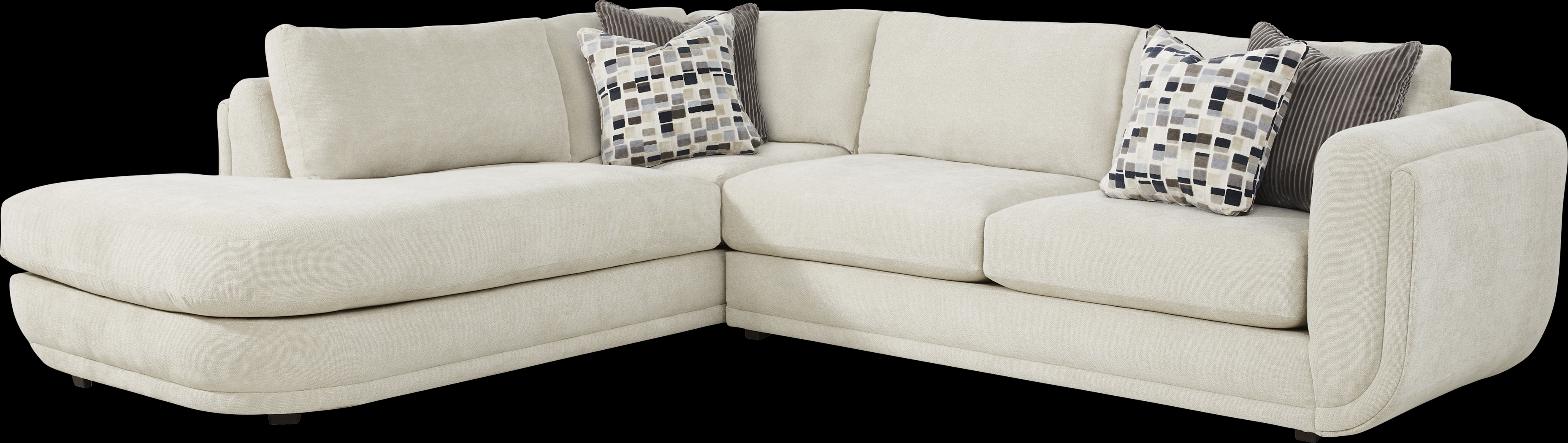 Laguna Hills Dove 5 Pc Sectional Living Room - Thumbnail - Image 2