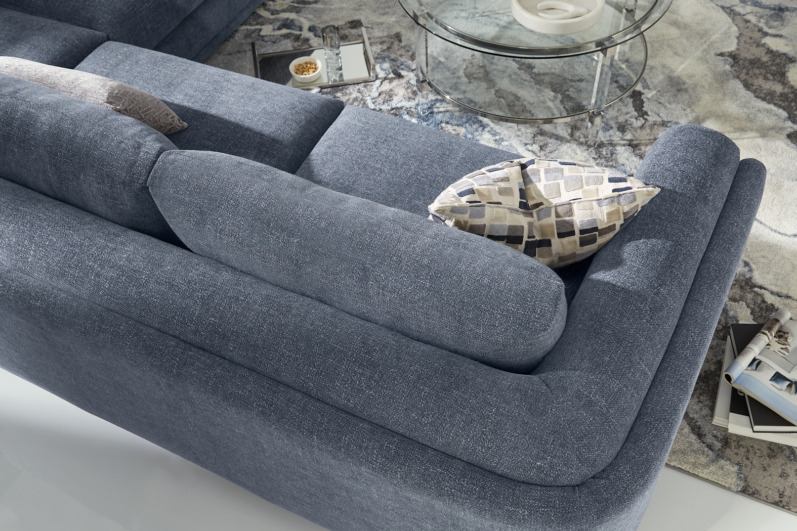 Laguna Hills Indigo 5 Pc Sectional Living Room - Thumbnail - Image 5