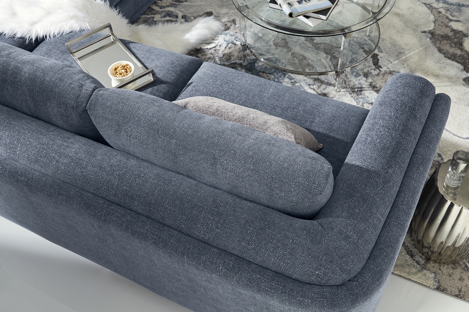 Laguna Hills Indigo 5 Pc Sectional Living Room - Thumbnail - Image 6