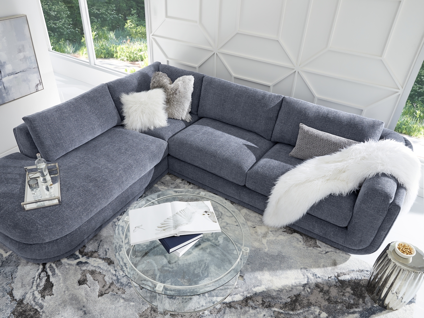 Laguna Hills Indigo 2 Pc Sectional - Thumbnail - Image 3