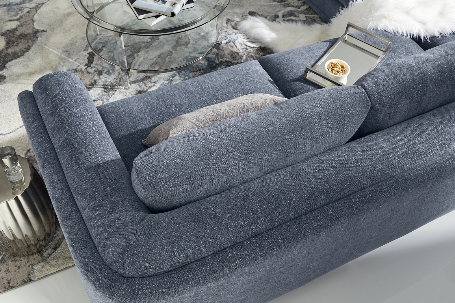 Laguna Hills Indigo 5 Pc Sectional Living Room - Thumbnail - Image 6