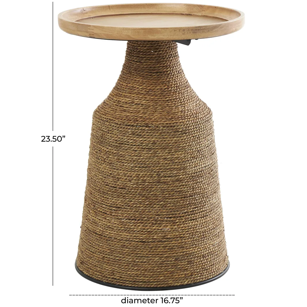 Lahaso Brown Accent Table - Thumbnail - Image 5